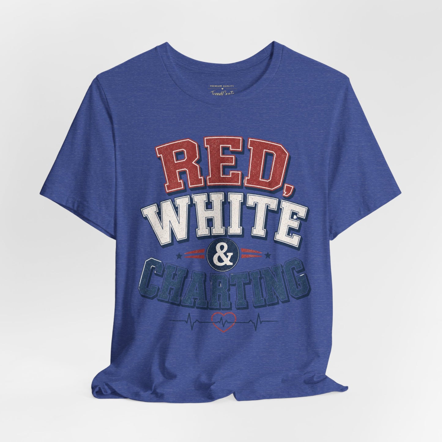 Red, White & Charting Tee