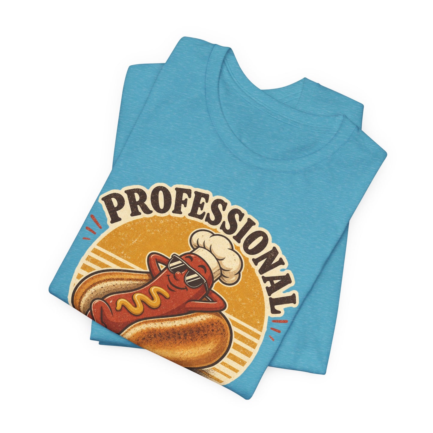 Professional Bun Enthusiast T-Shirt — Funny Hot Dog Graphic Tee