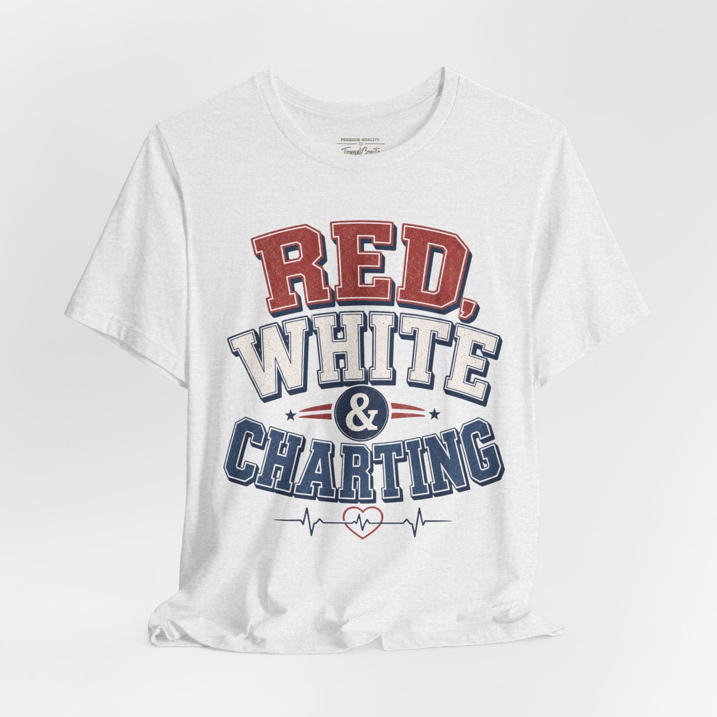 Red, White & Charting Tee