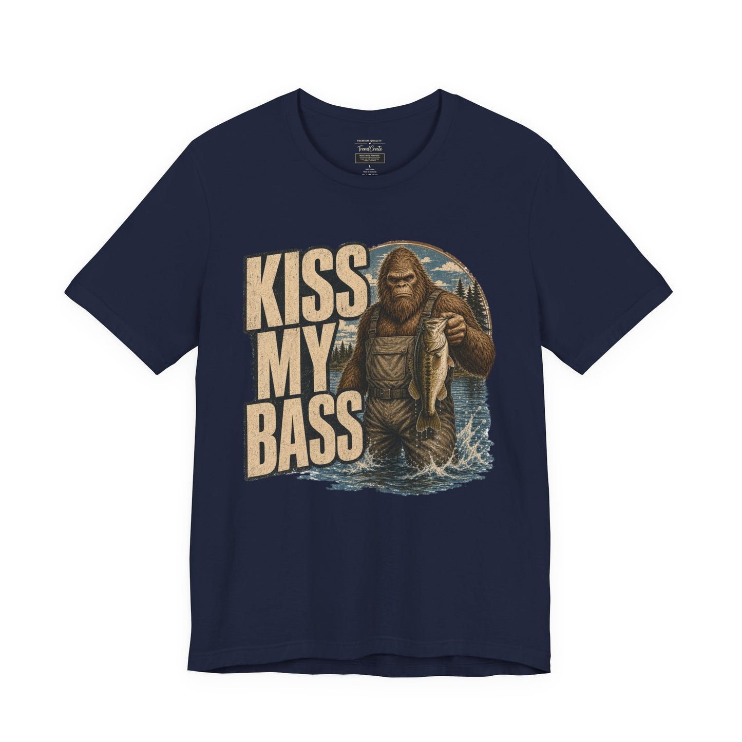 Kiss My Bass Fishing T-Shirt — Funny Bass Fisherman Graphic Tee