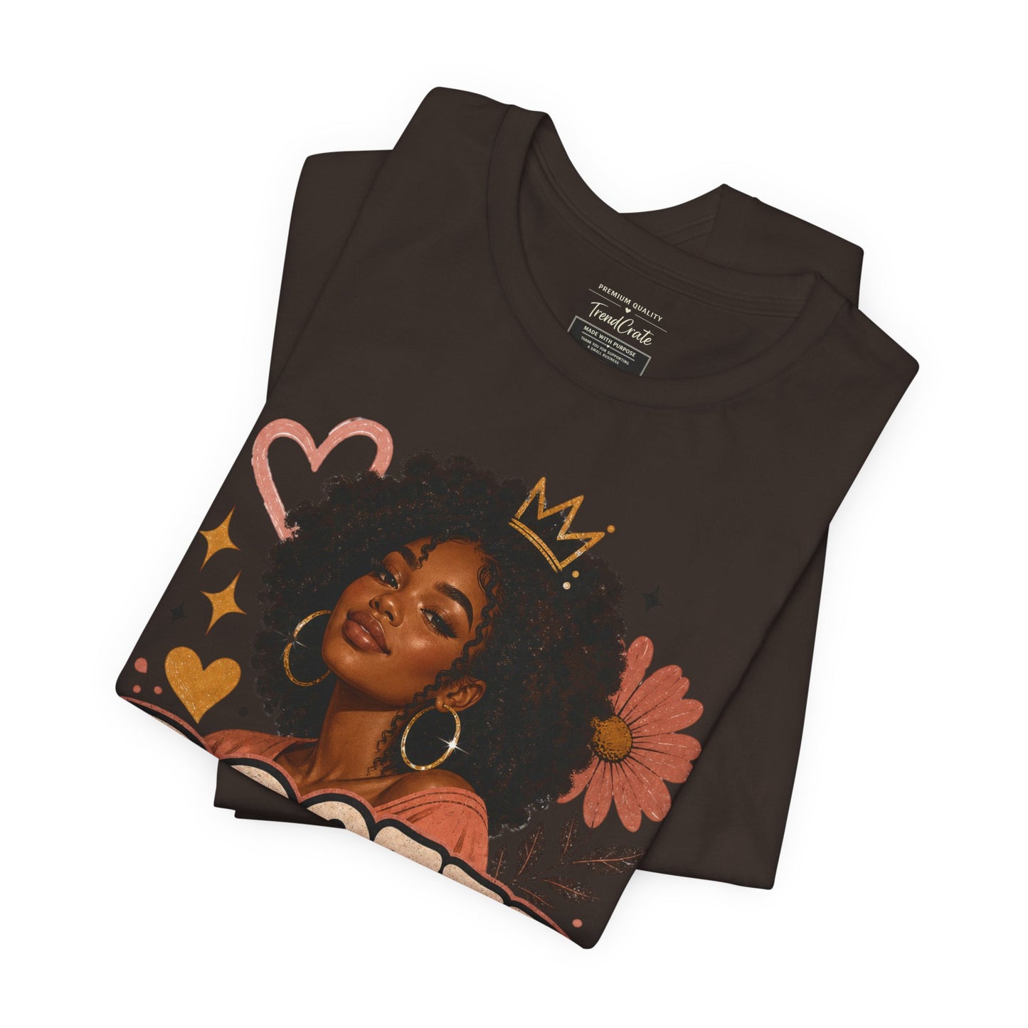 Rooted in Joy Tee — Afrocentric Inspirational Graphic T-Shirt