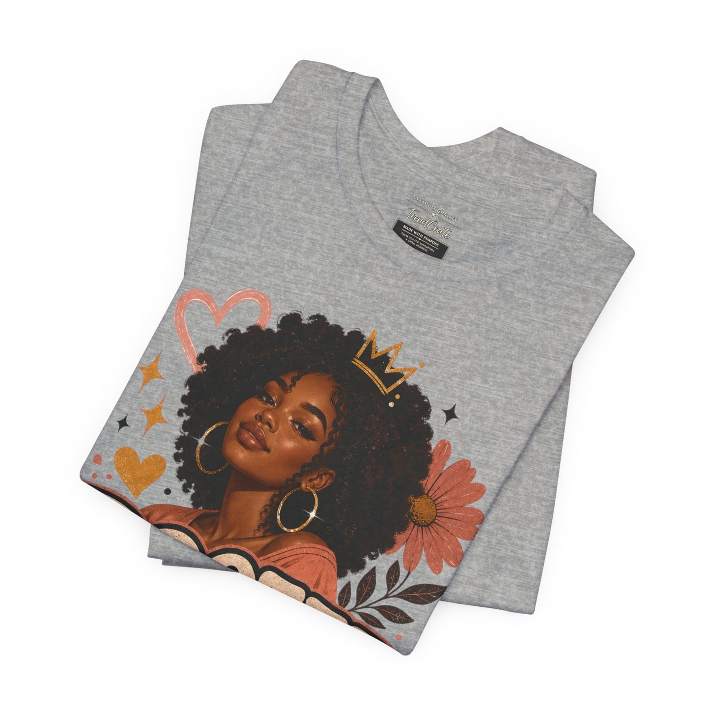 Rooted in Joy Tee — Afrocentric Inspirational Graphic T-Shirt