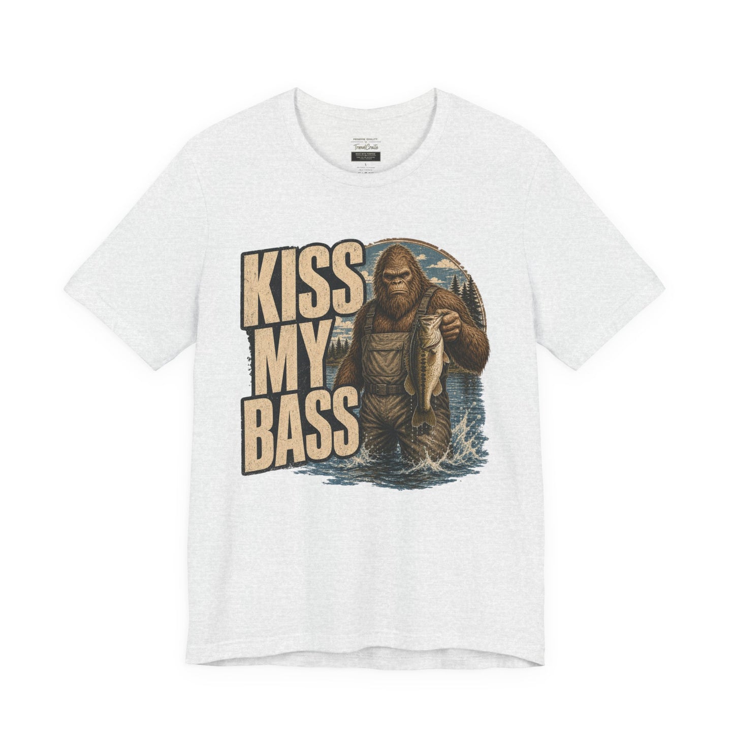Kiss My Bass Fishing T-Shirt — Funny Bass Fisherman Graphic Tee