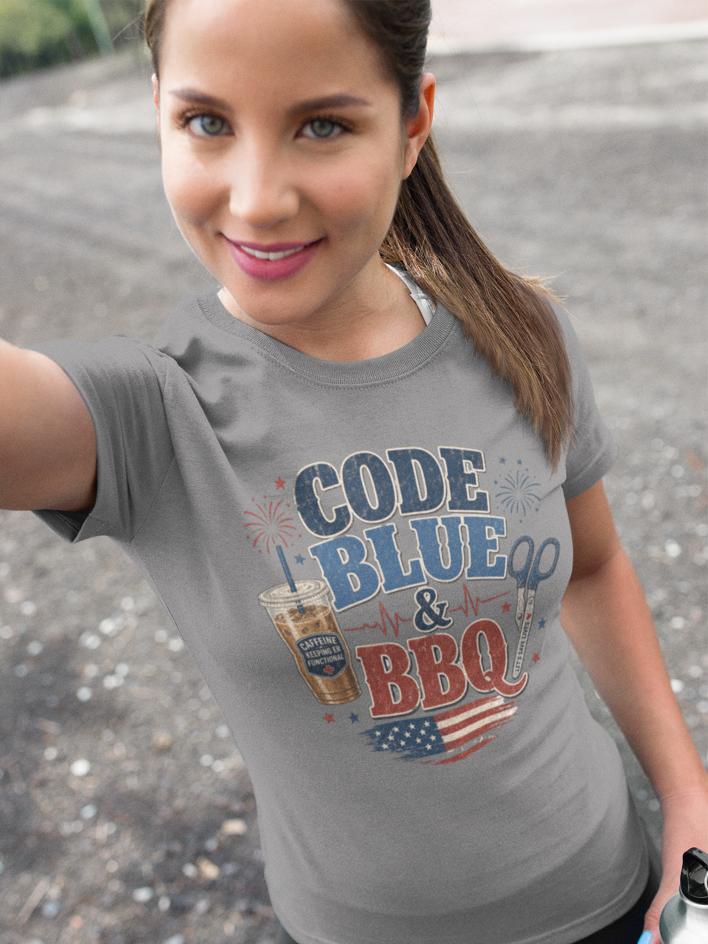 Code Blue & BBQ Tee