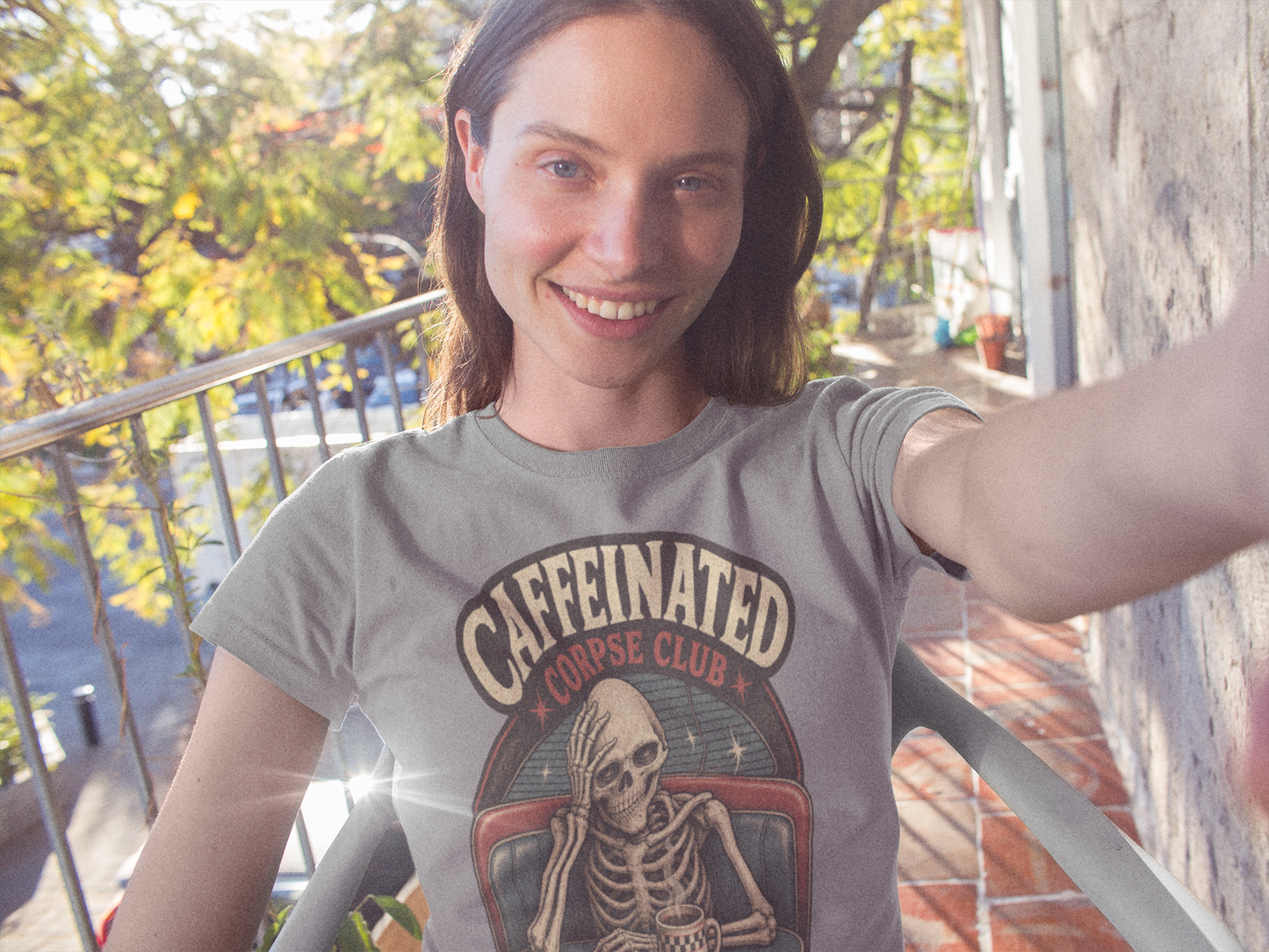 Caffeinated Corpse Club Tee